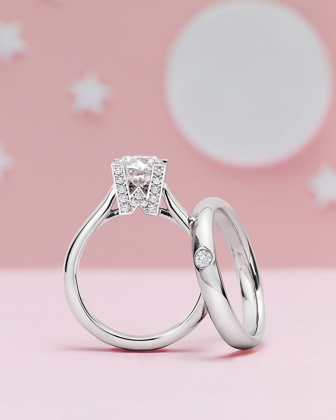 harry winston engagement rings diamond unique setting white gold