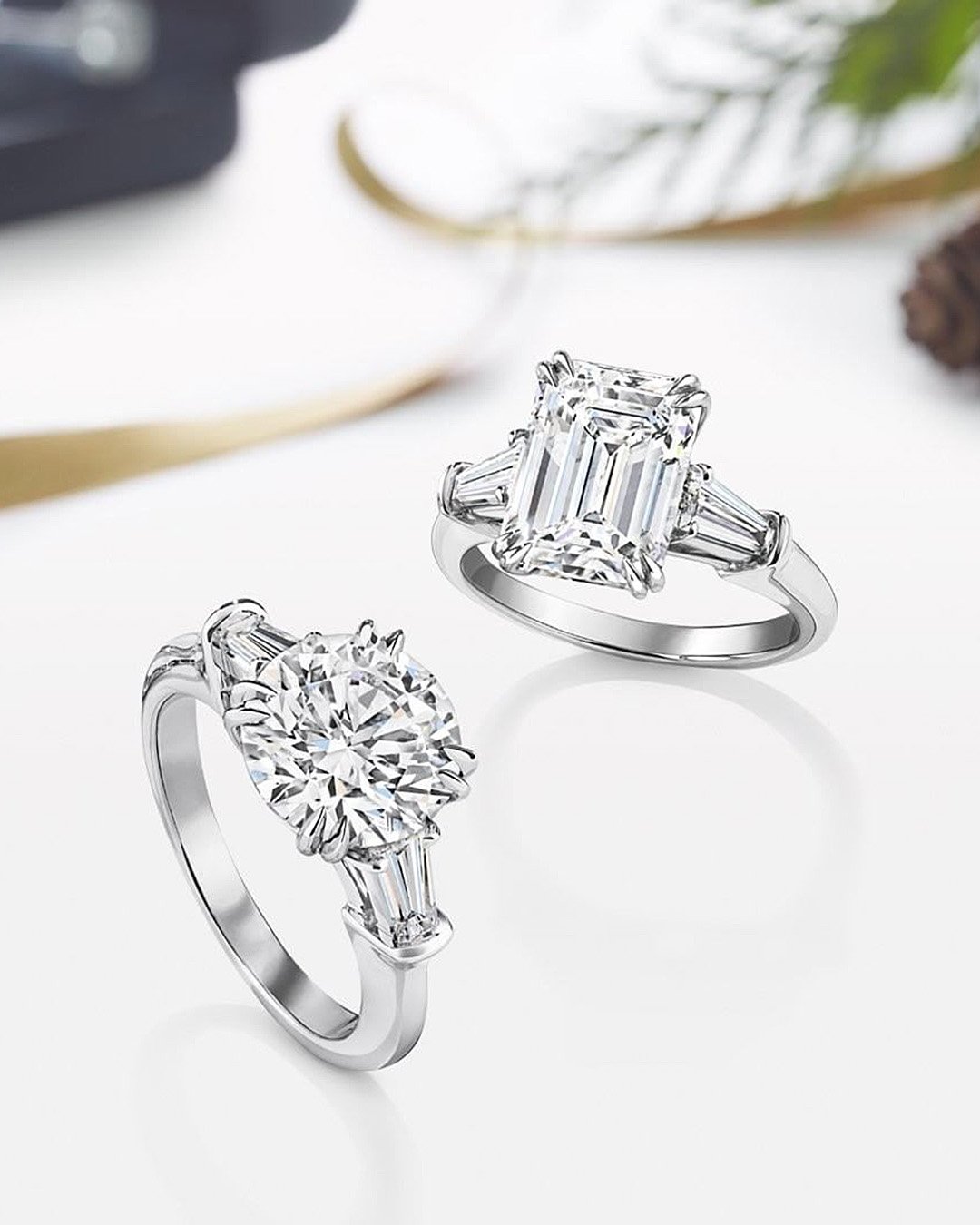 harry winston engagement rings white gold solitaire diamonds modern