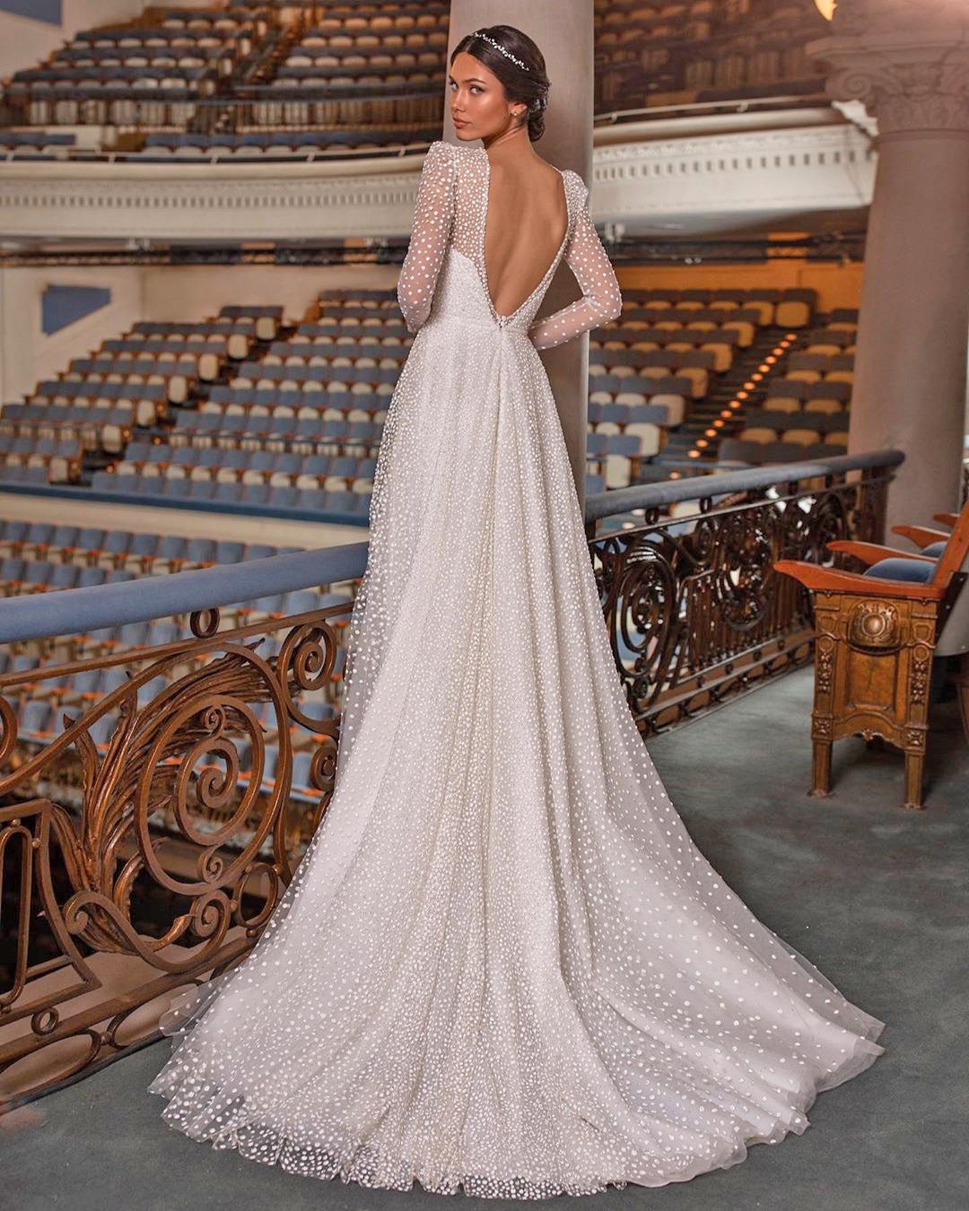 long sleeve bridal gowns