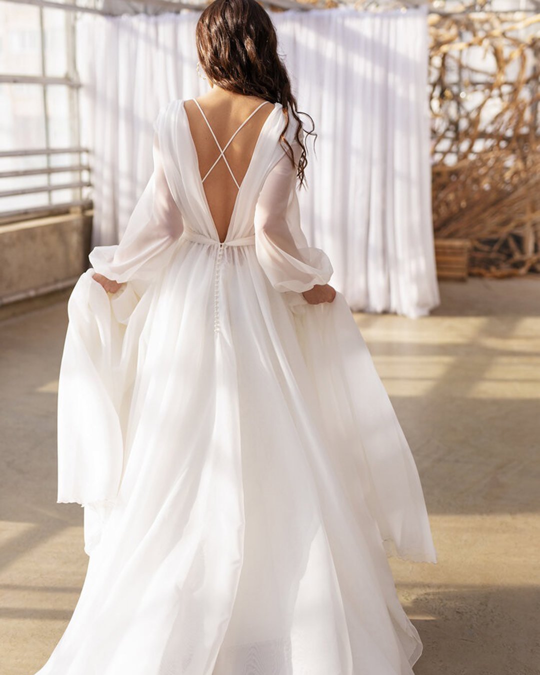 long sleeve wedding dresses simple a line dream and dress