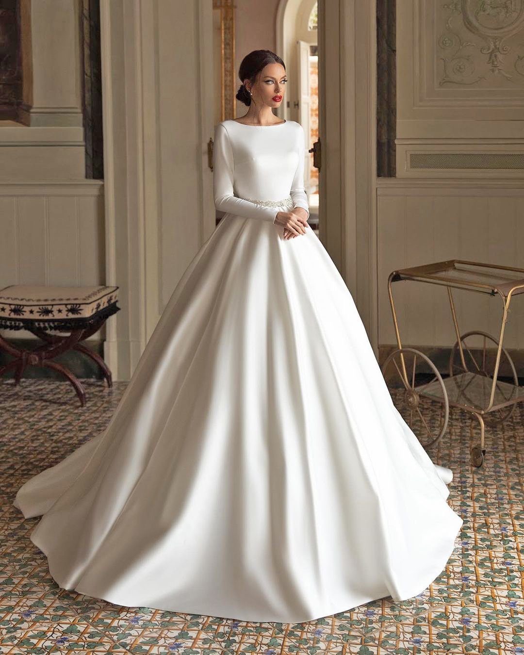 Simple Wedding Dresses Long Sleeve ...