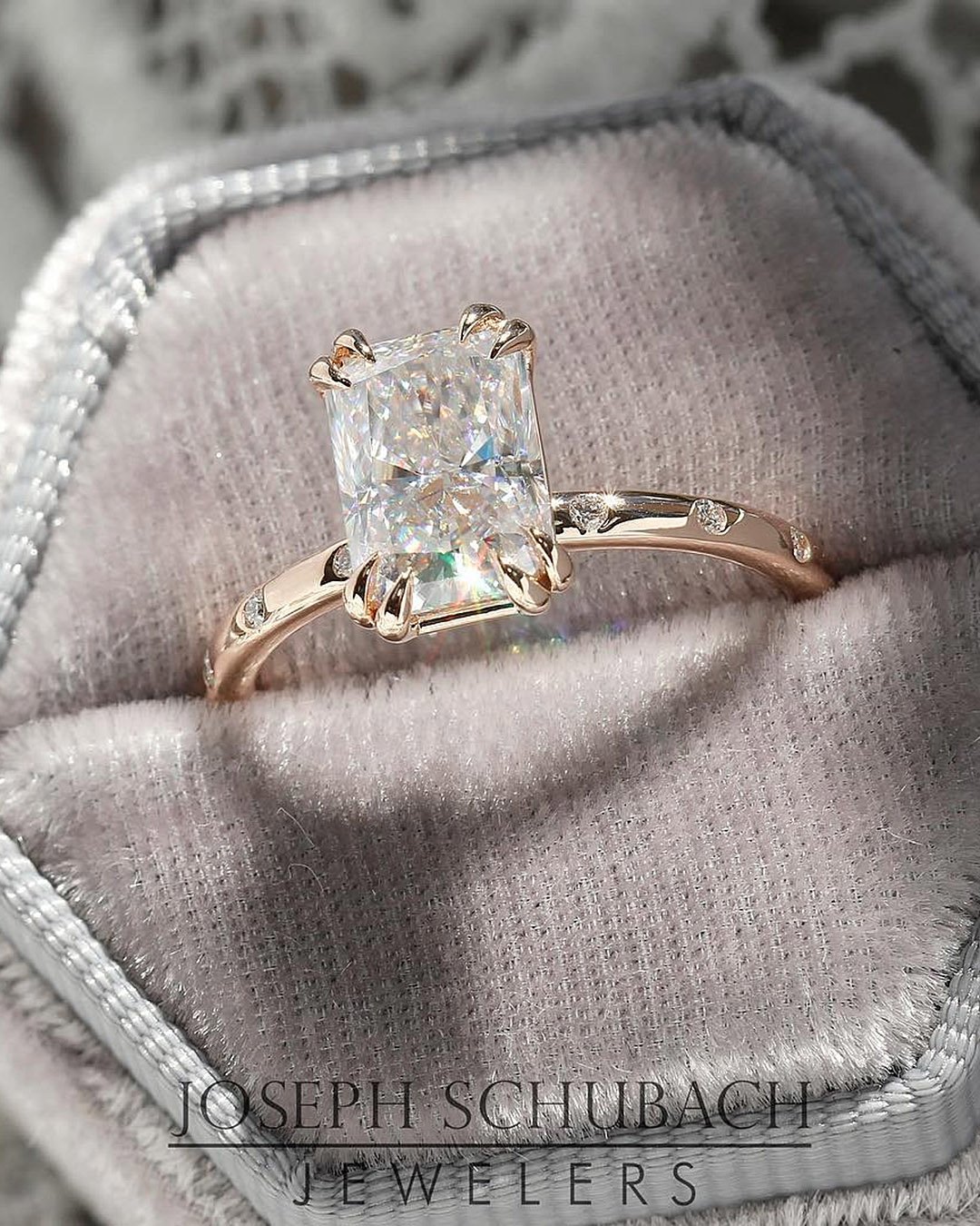 rings 2021 emerald cut diamond rose gold