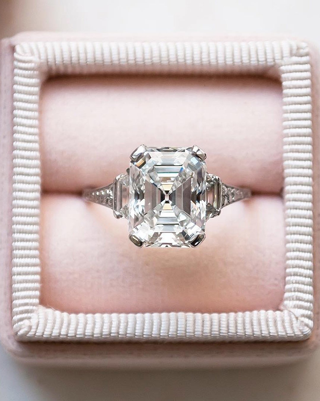 rings 2021 three stones radiant cut diamond