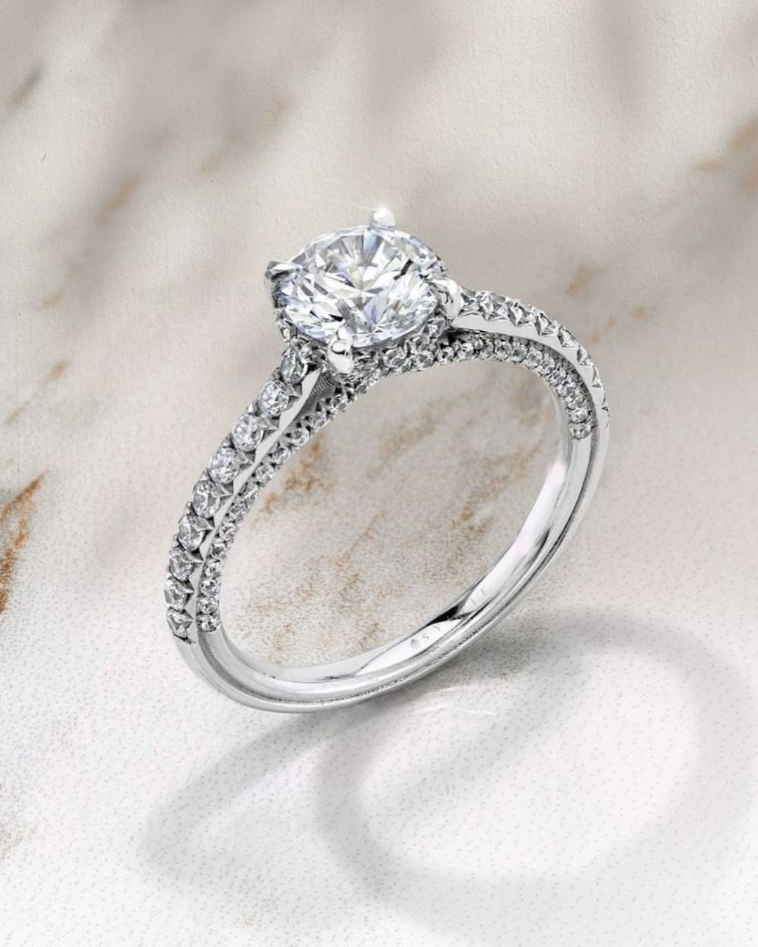 round engagement rings classic rings