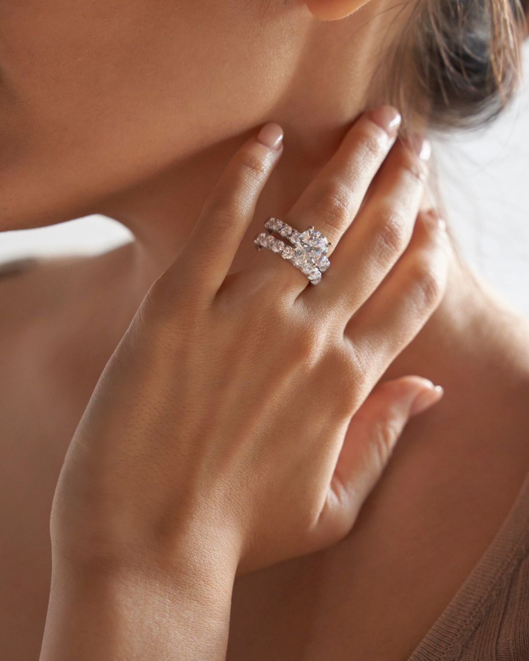 Simple Round Engagement Rings