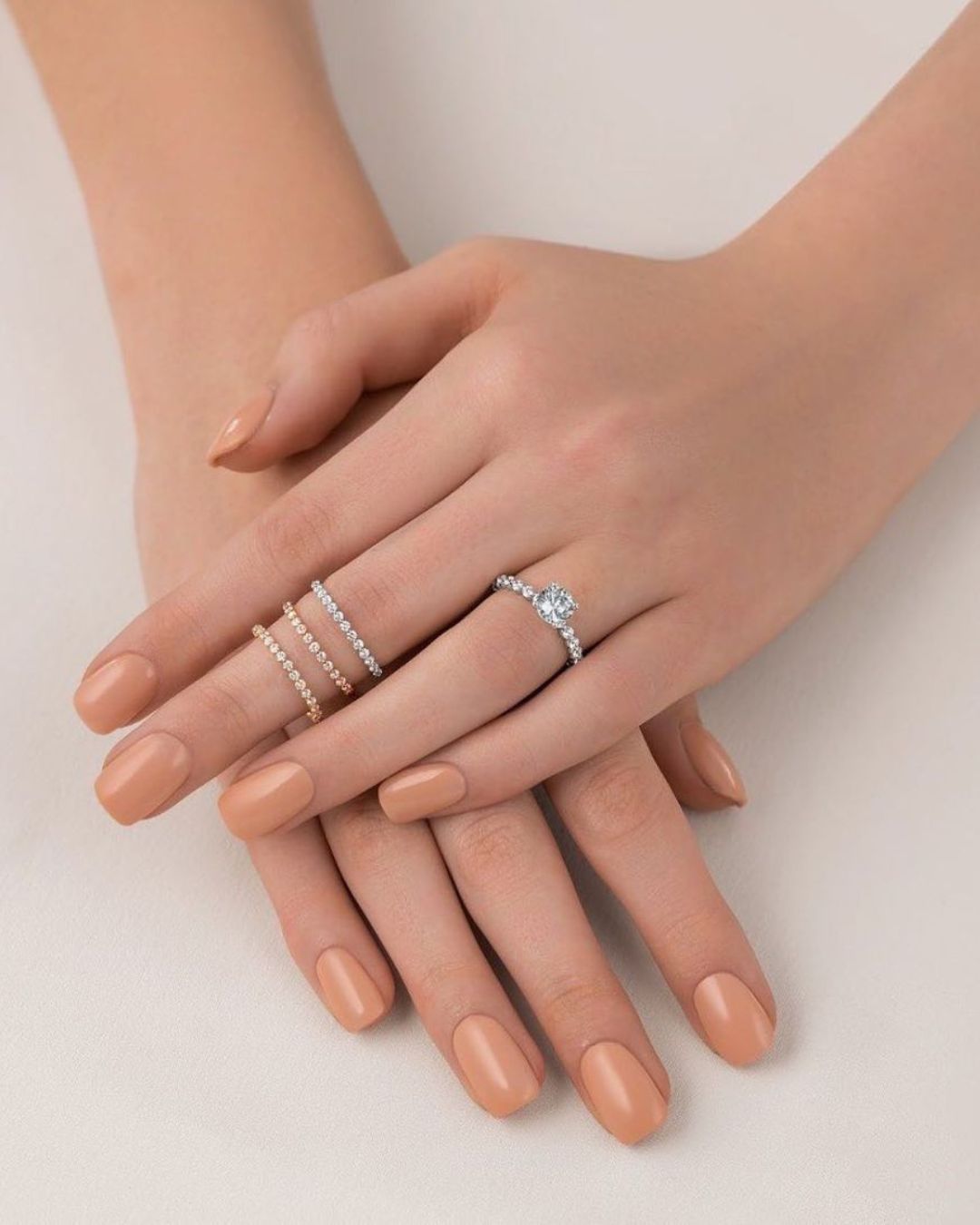 round engagement rings wedding rings