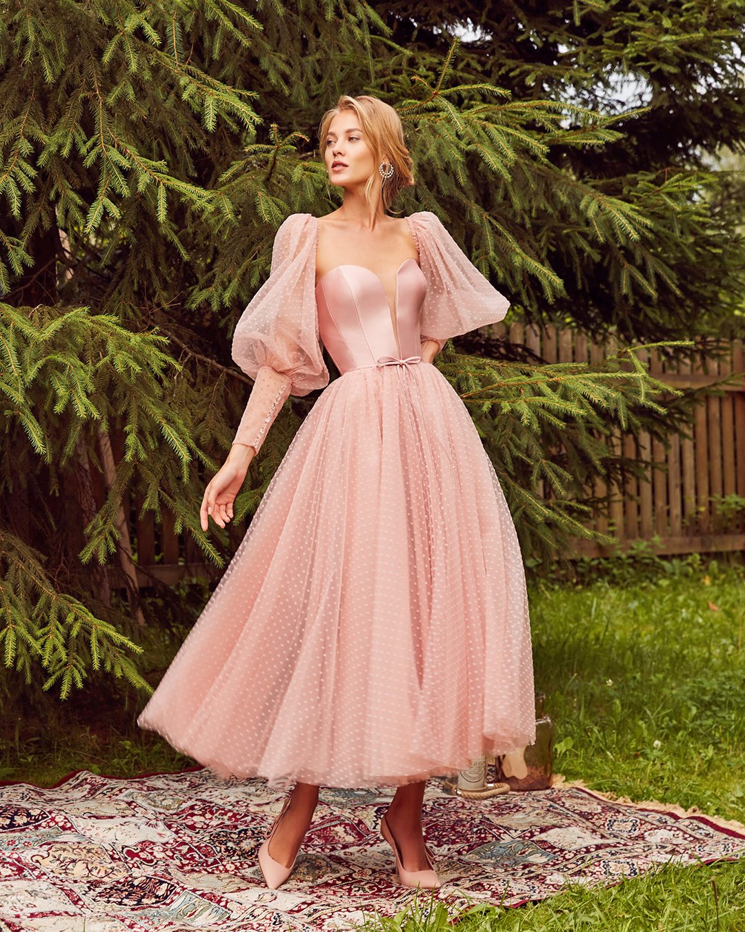  Long Sleeve Tea Length Dresses