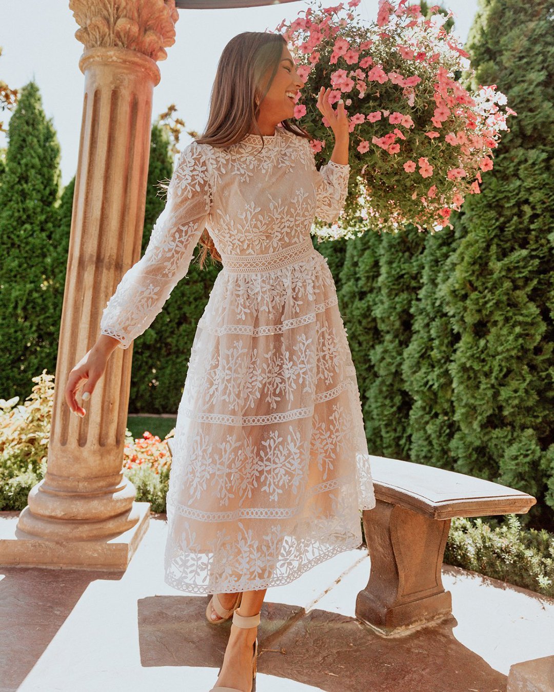tea length wedding dress with sleeves
