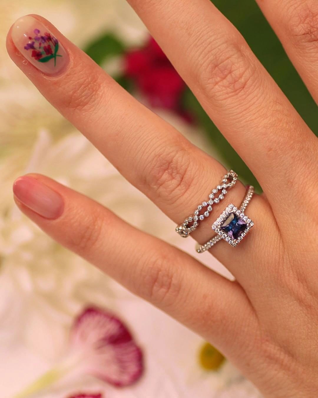 colored wedding rings