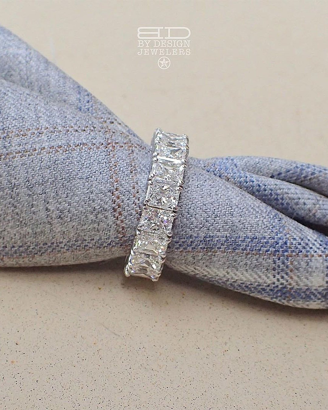 wedding bands for women diamond emerald cut classic