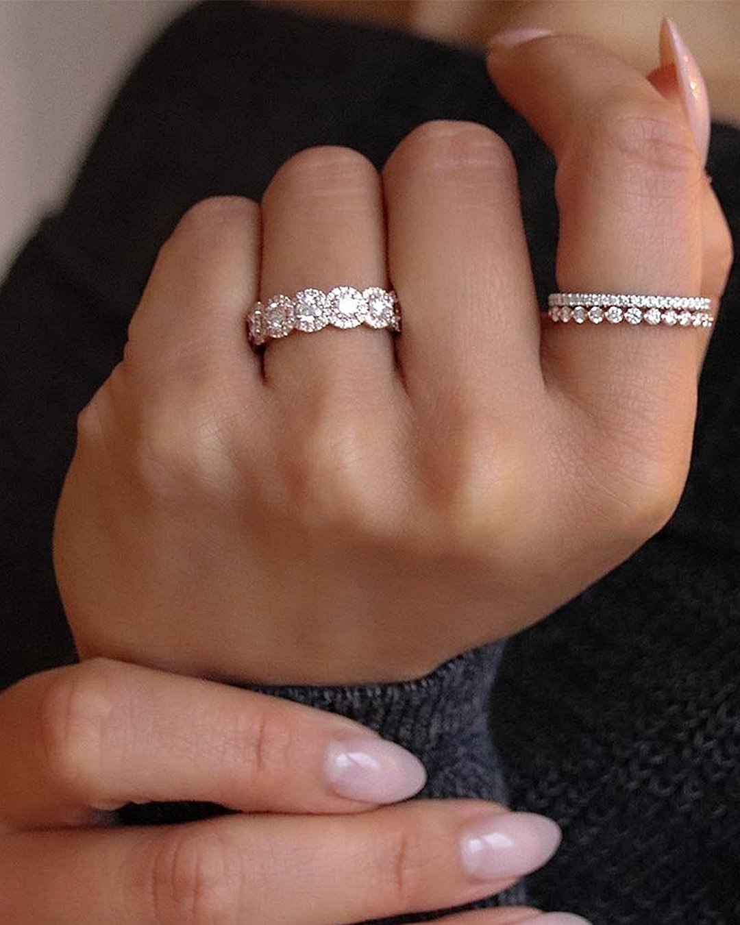 wedding bands for women round cut diamond halo