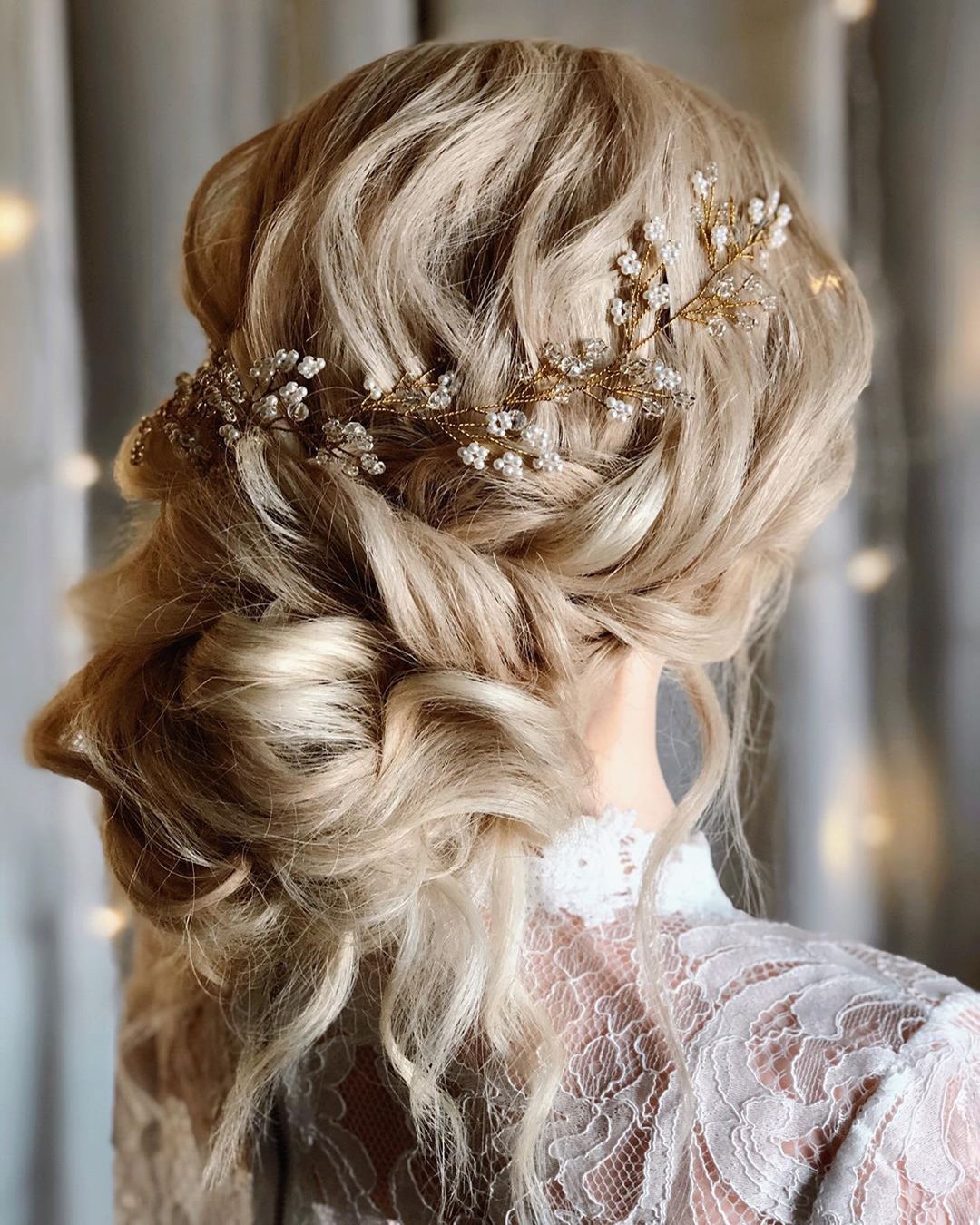 wedding hairstyles for long hair curly low bun wb_upstyles