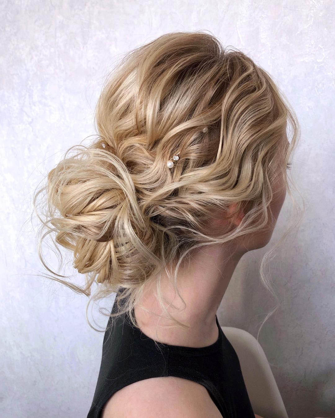 wedding hairstyles for long hair elegant curly updo decor veronika_belyanko_