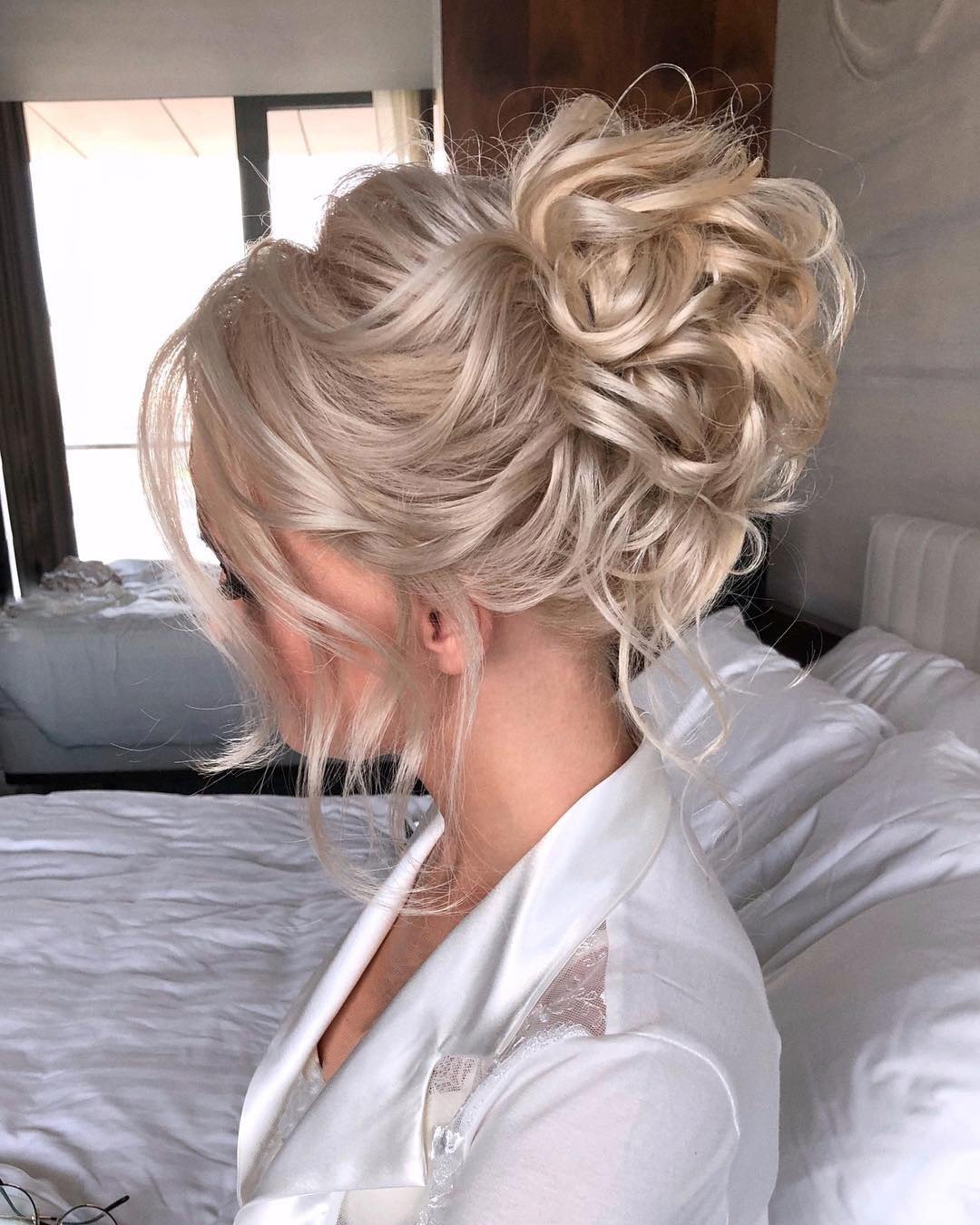 wedding hairstyles for long hair high curly updo with loose waves veronika_belyanko_