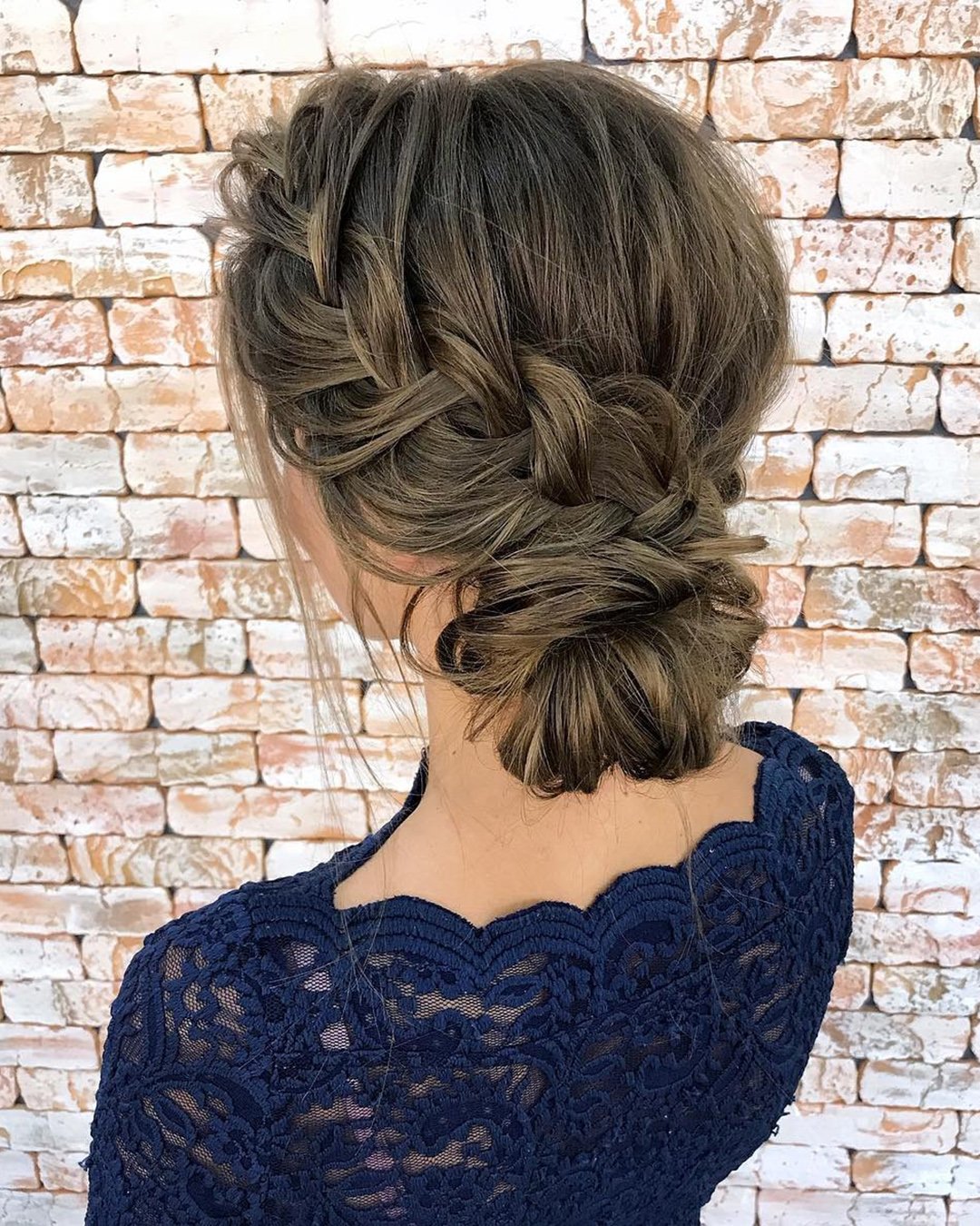 wedding hairstyles for medium hair updo with braids hair_by_zolotaya