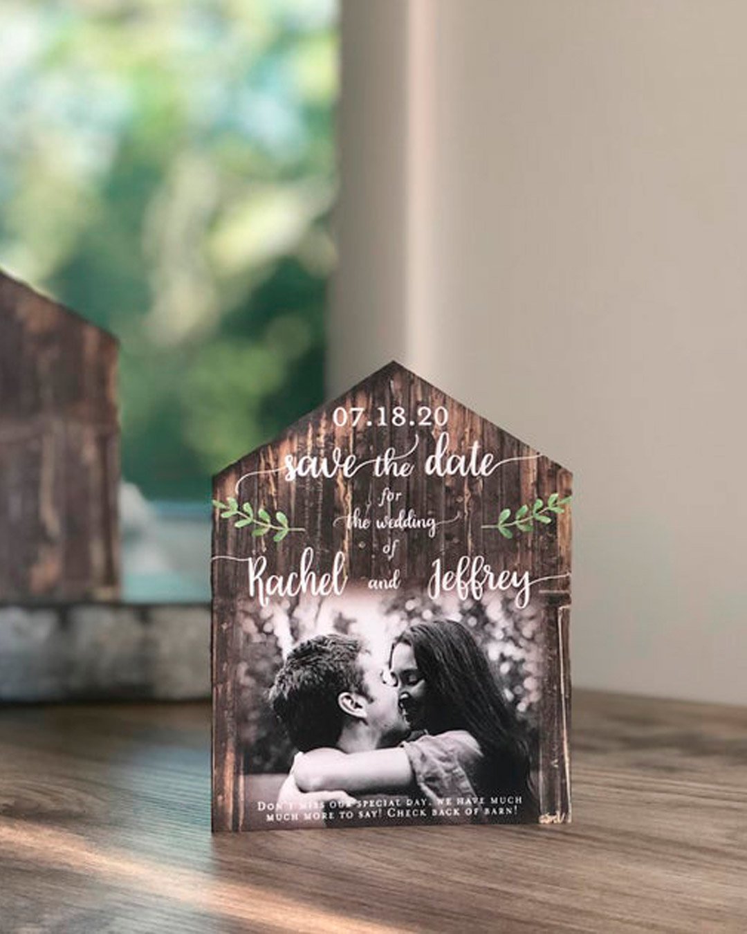 wedding save the dates rustic barn country