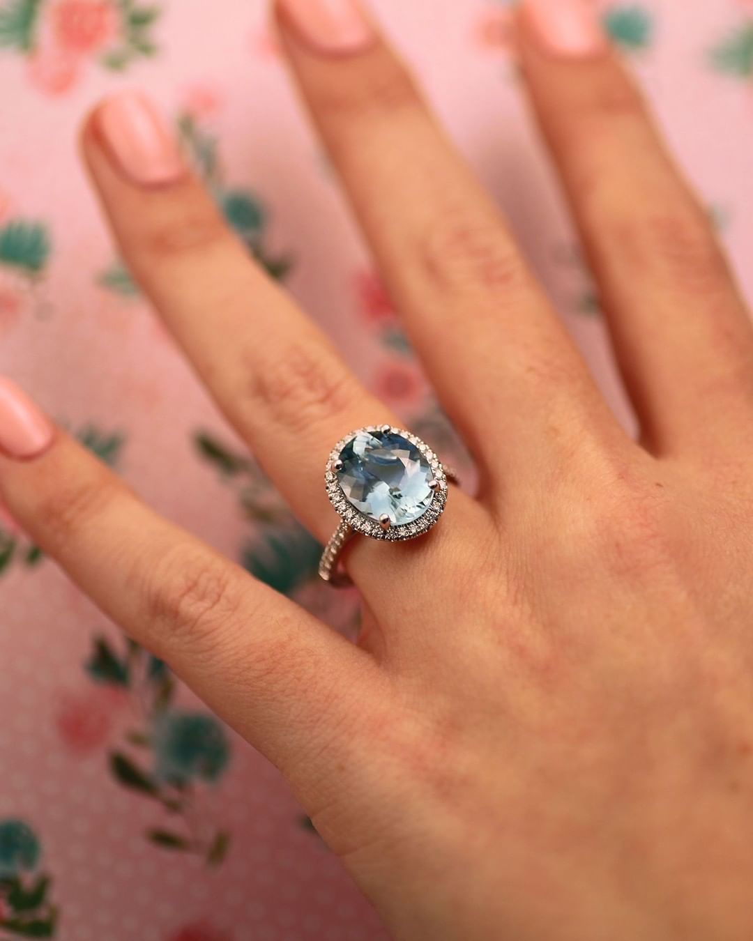 colored engagement rings aquamarine engagement rings