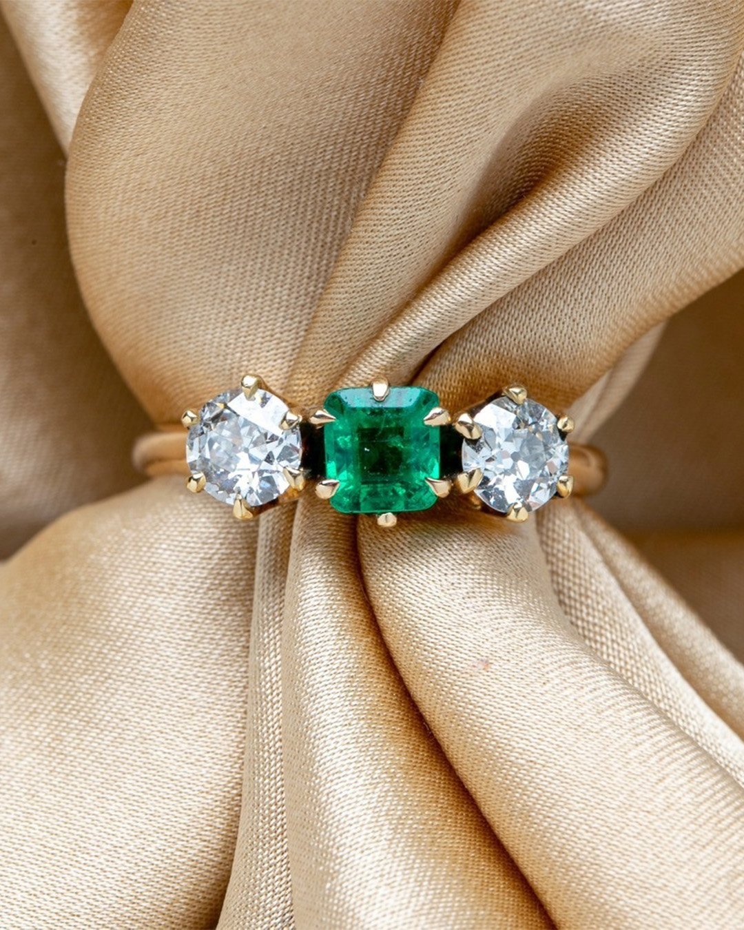 colored engagement rings emerald engagement rings