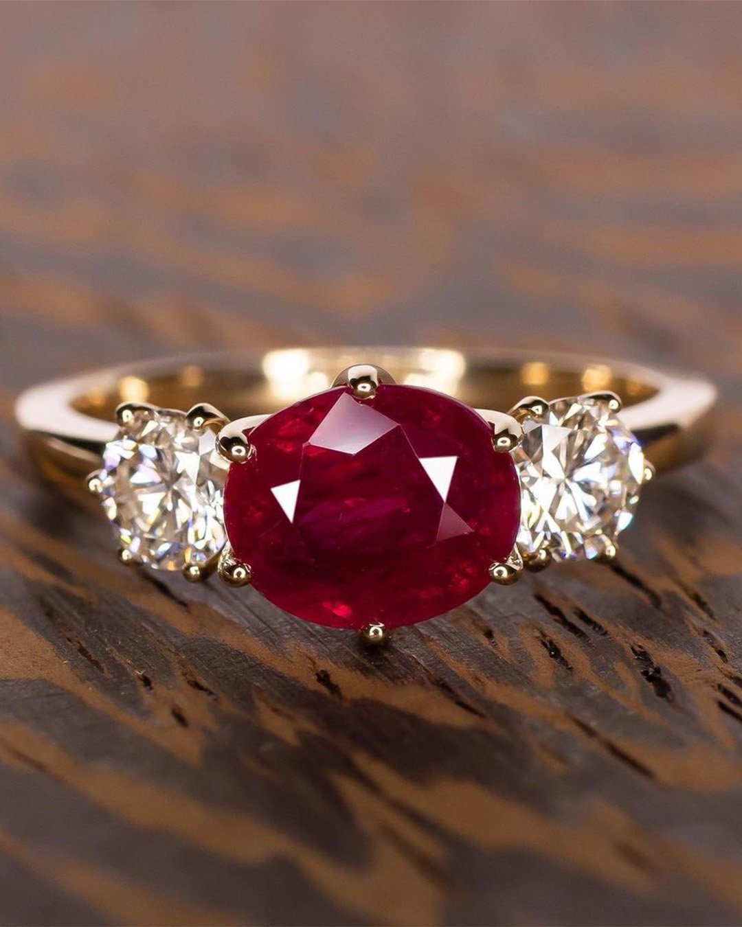 colored engagement rings ruby engagement rings
