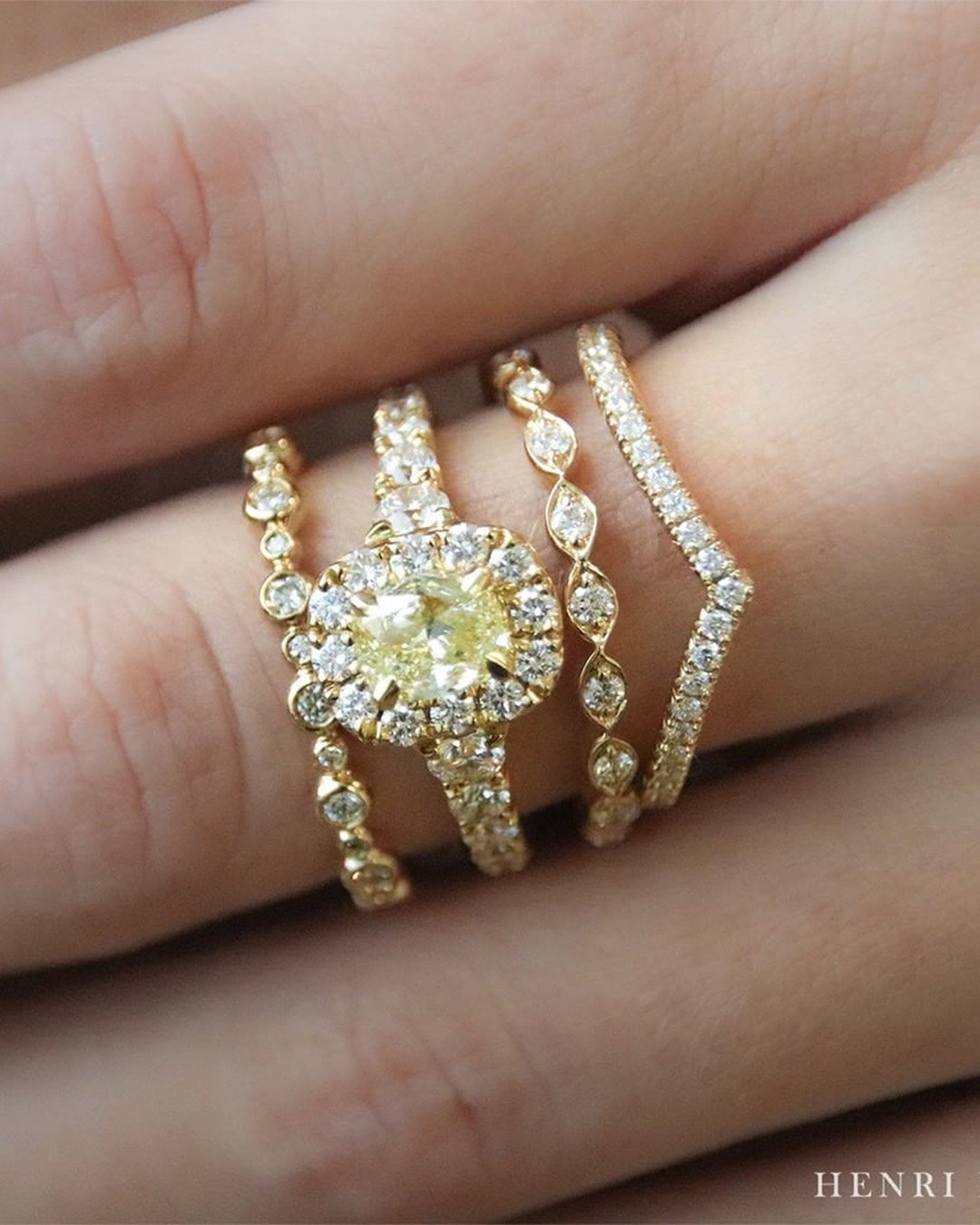 colored engagement rings yellow diamond engagement ring