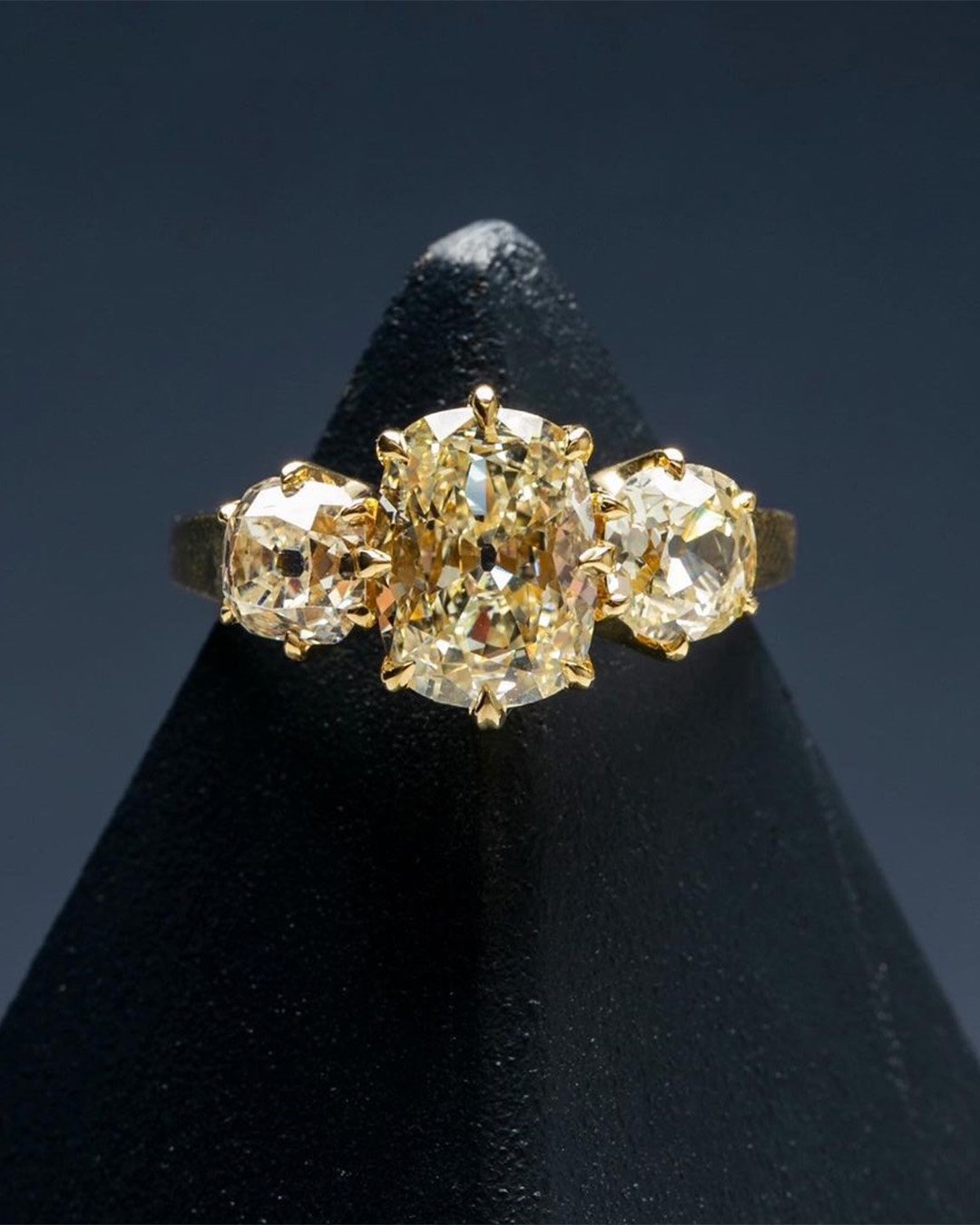 colored engagement rings yellow diamond engagement rings