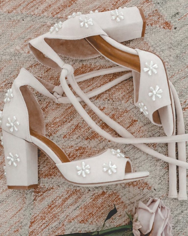 comfortable nude wedding shoes