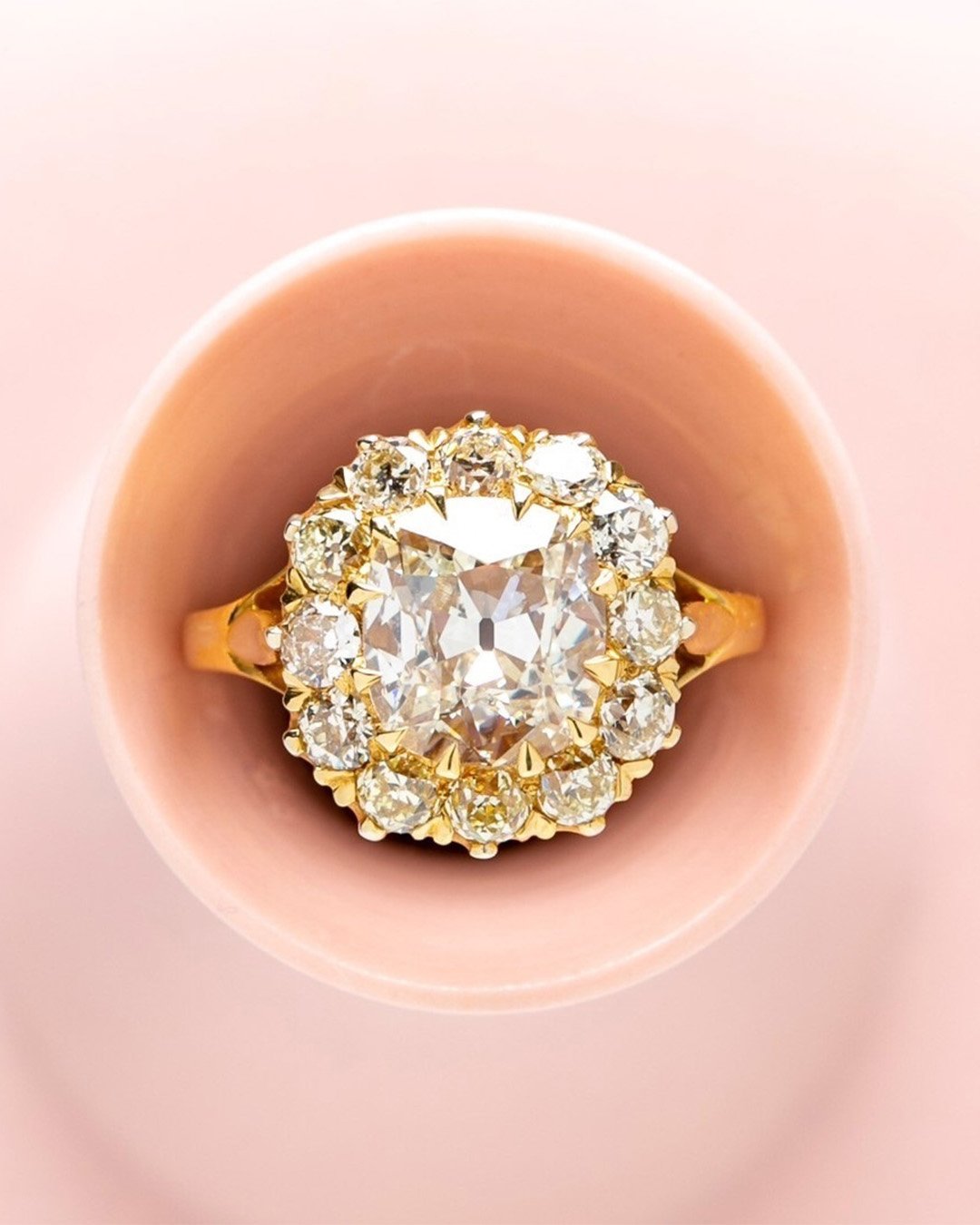 cushion cut engagement rings diamond engagement rings yellow gold