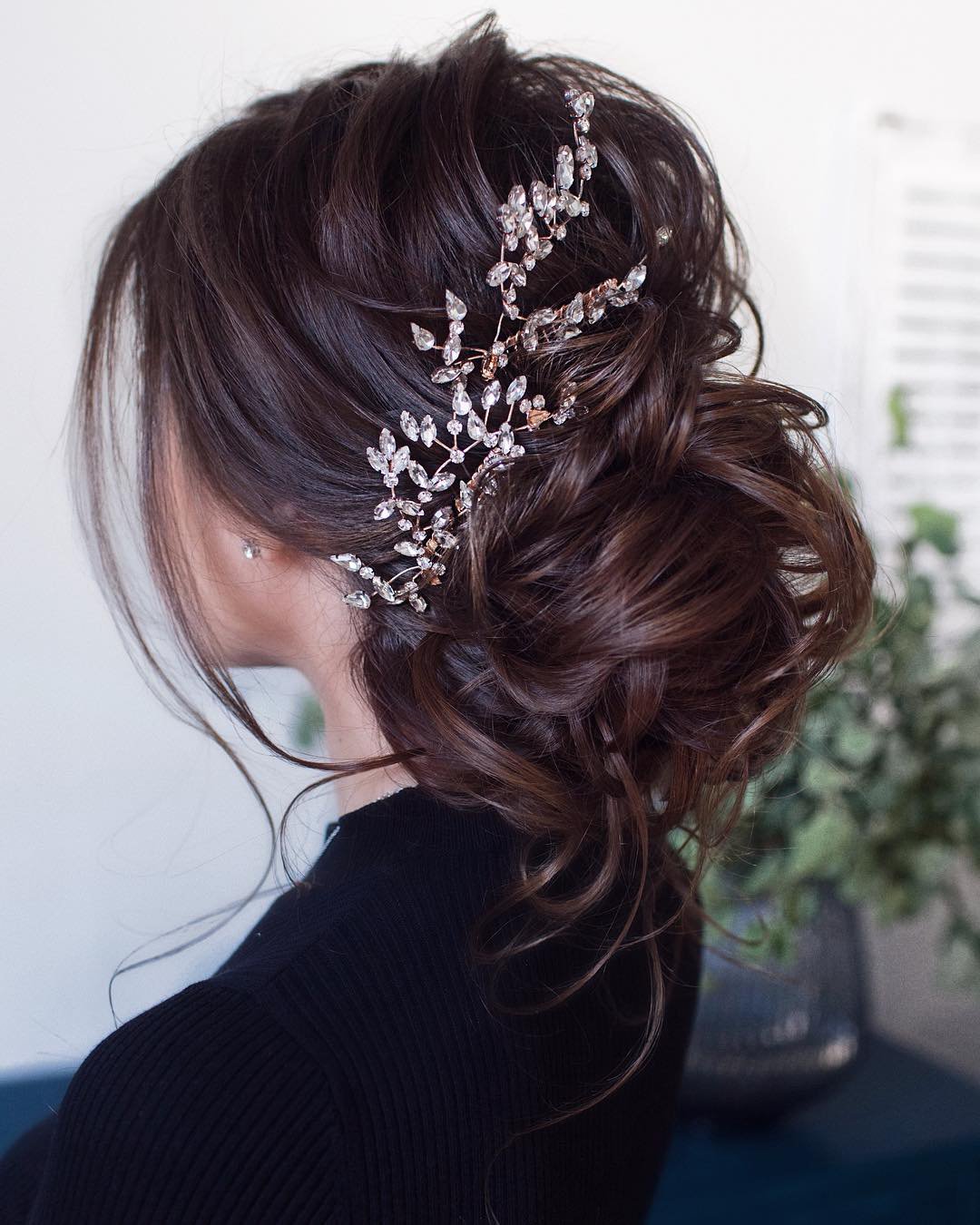 elegant wedding hairstyles volume low bun tonyastylist