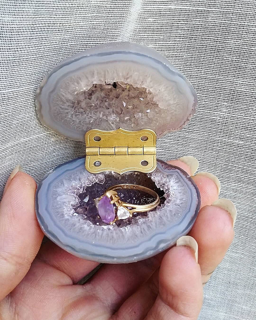 engagement ring boxes ring box geode