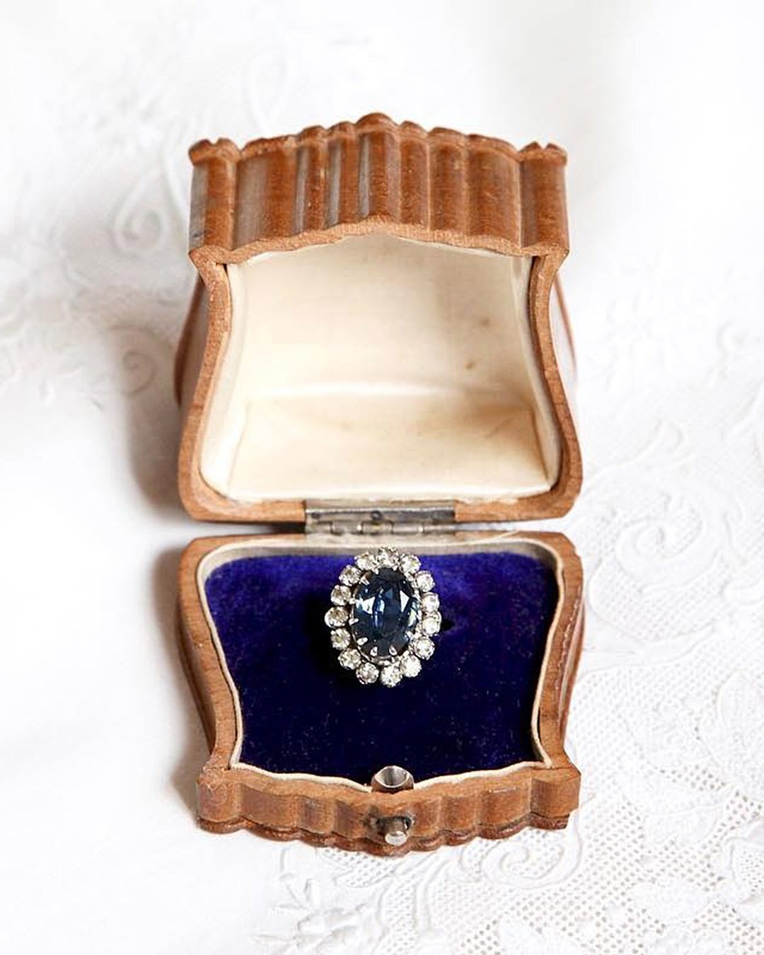 engagement ring boxes vintage blue ring box