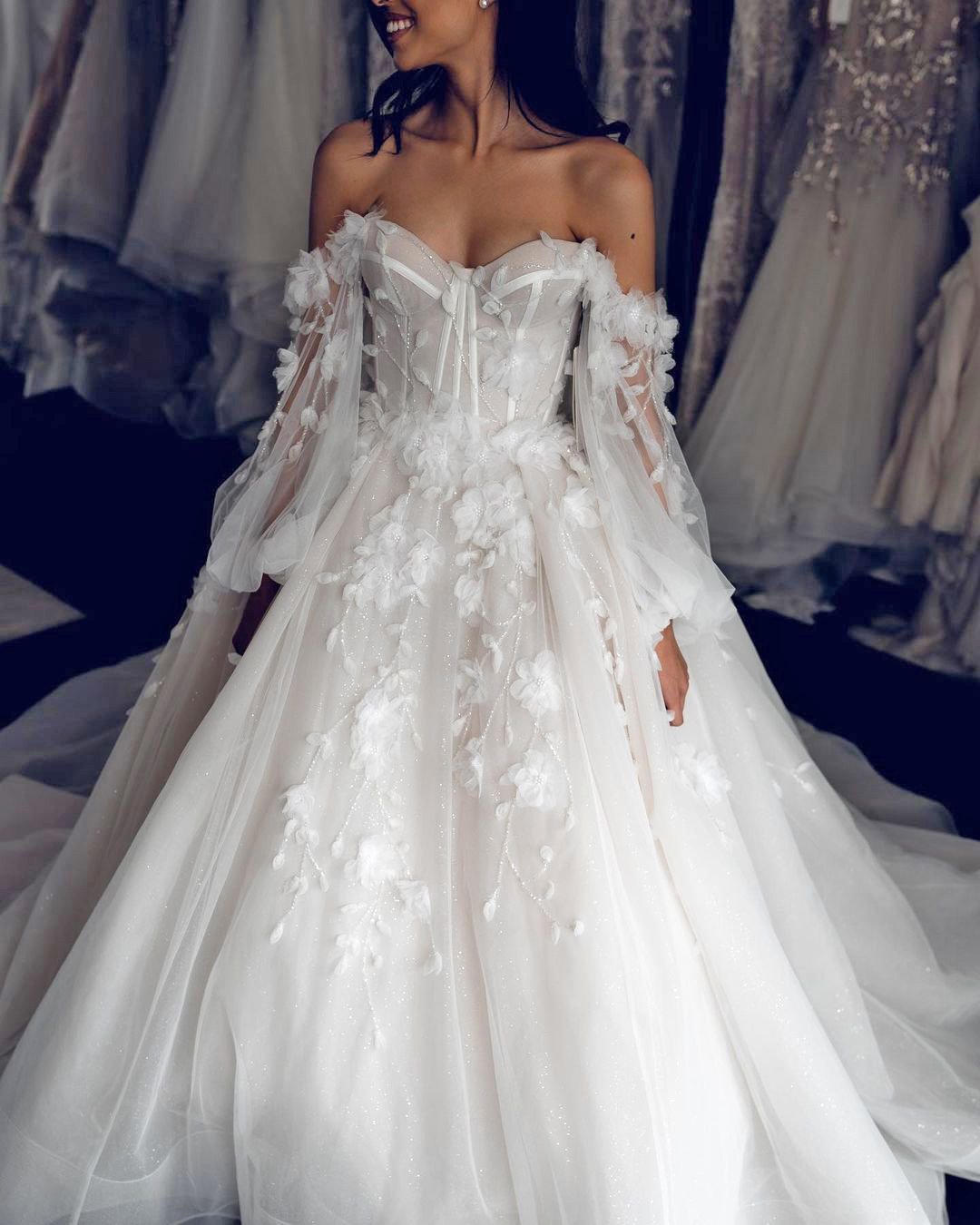 fall color wedding dresses