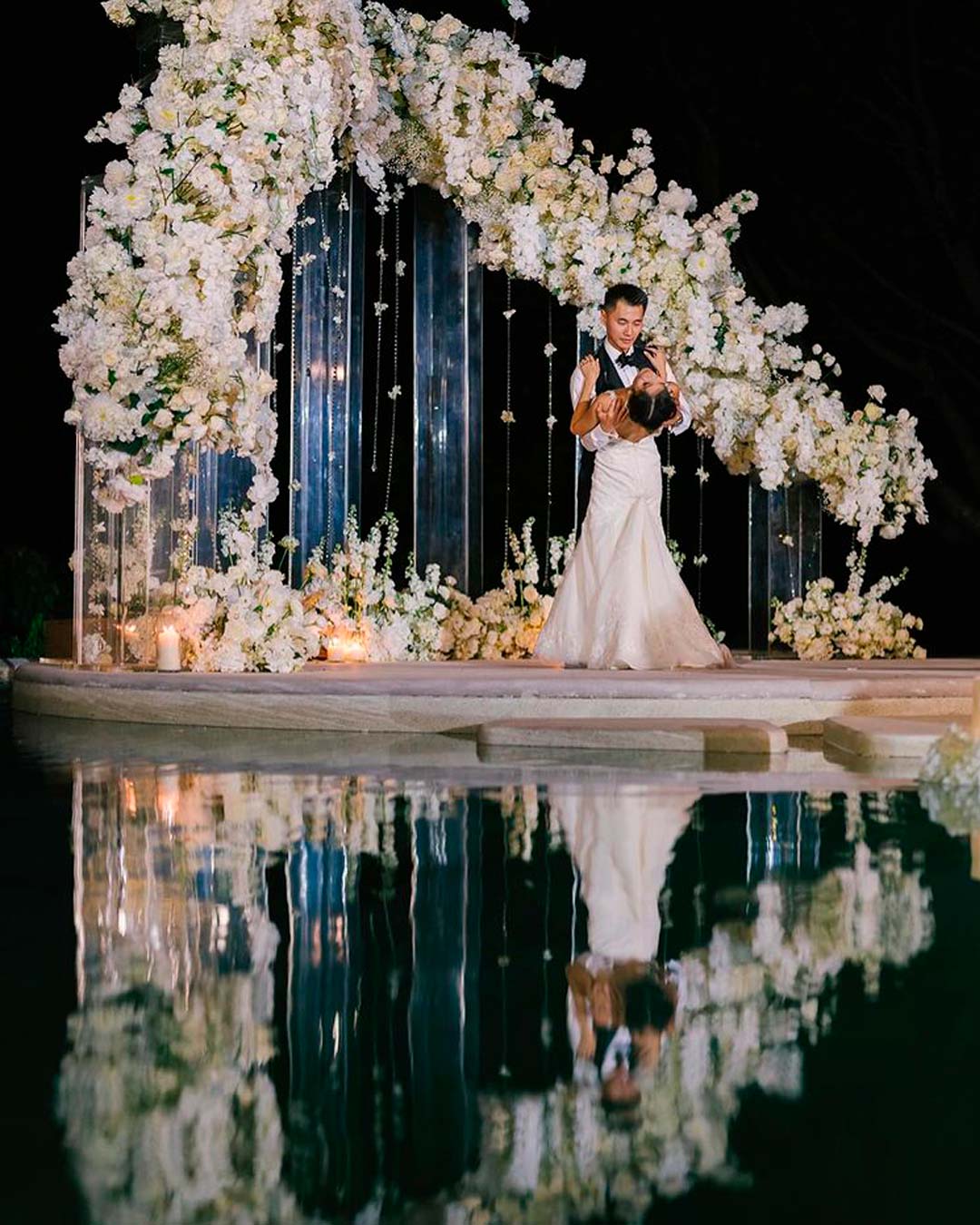 first dance songs flowers decor arch