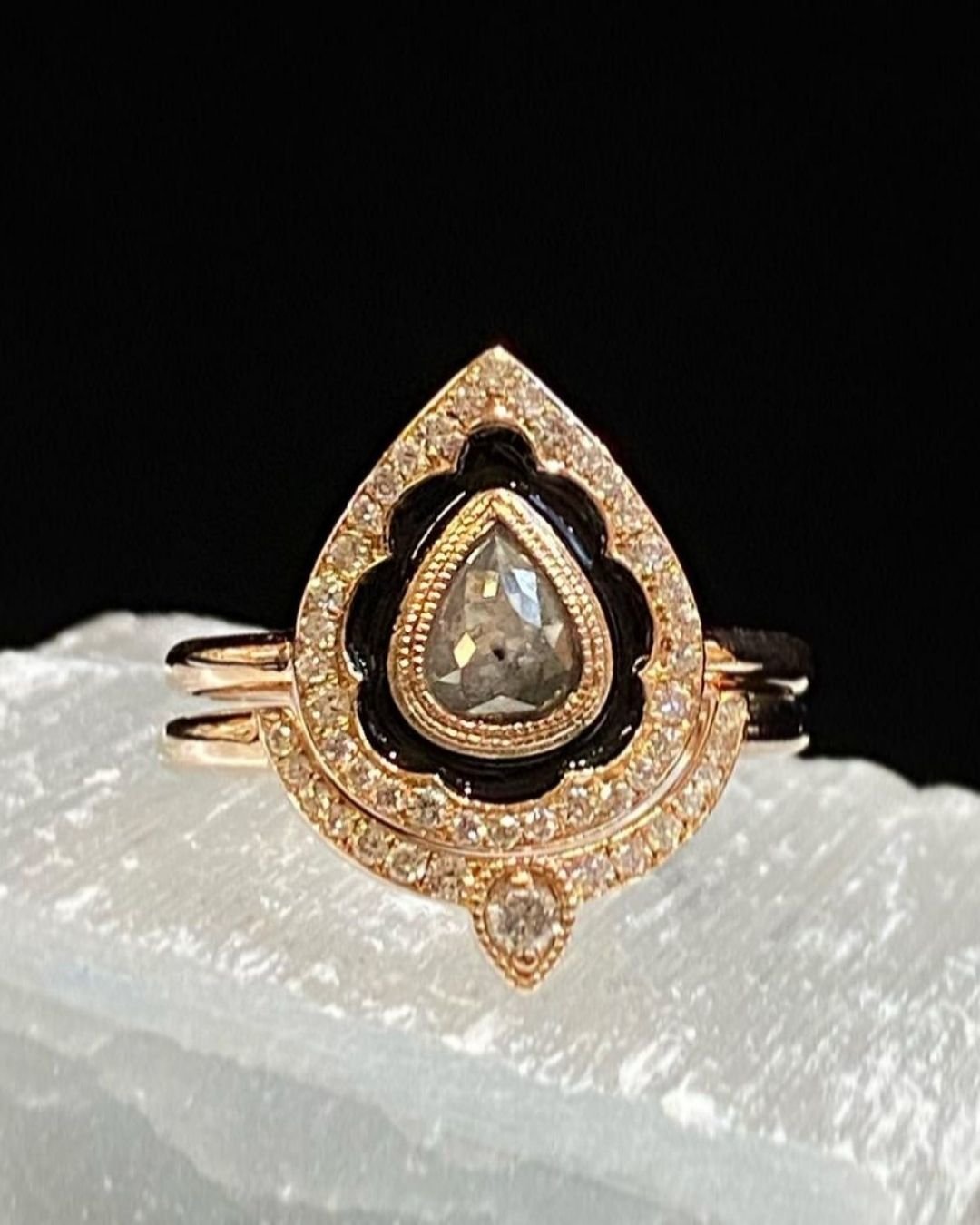 gold engagement rings gorgeous rings in unique style2