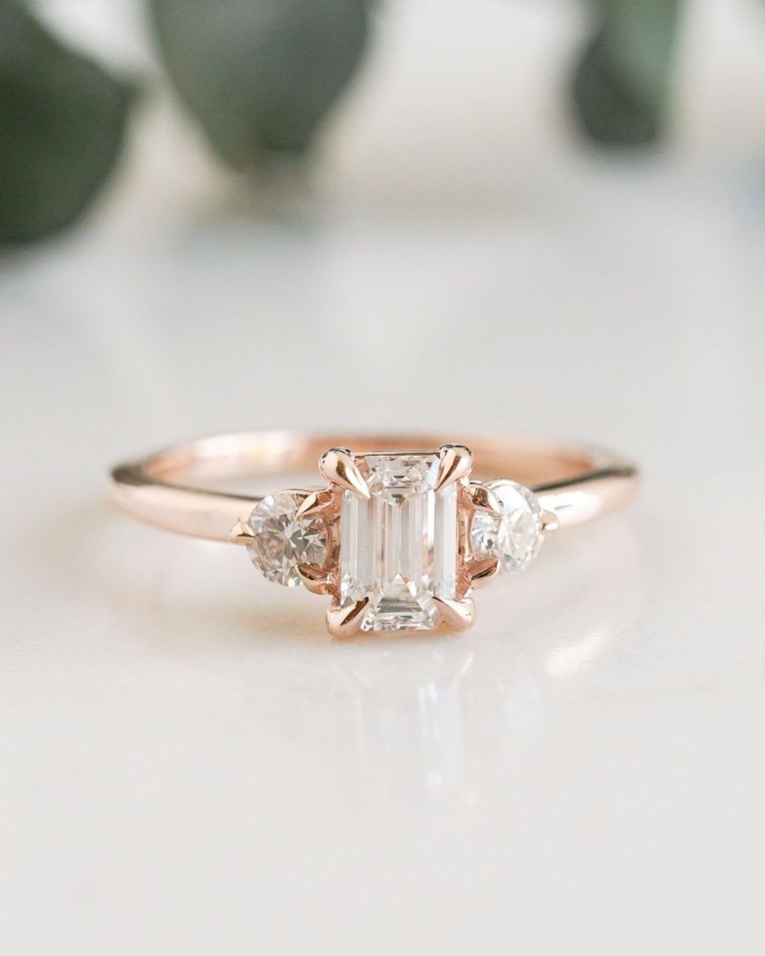 gold engagement rings in unique style rings