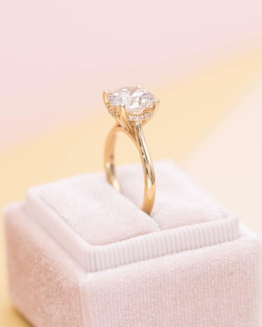 gold engagement rings solitaire gold rings