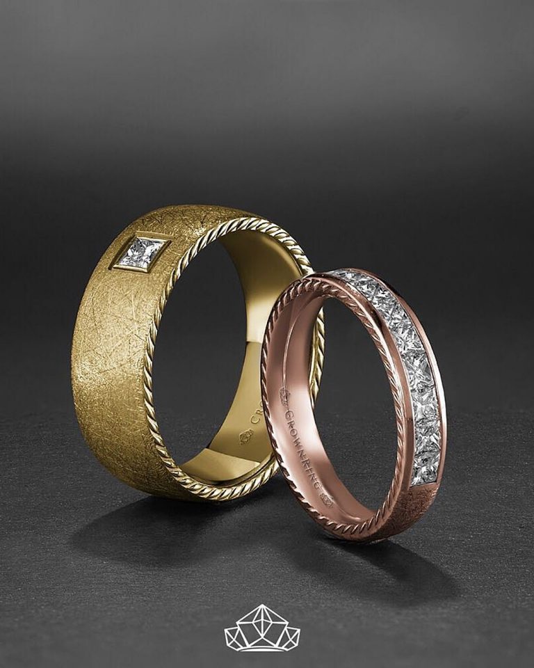 Rhodium Mens Wedding Band designsbyfrieda