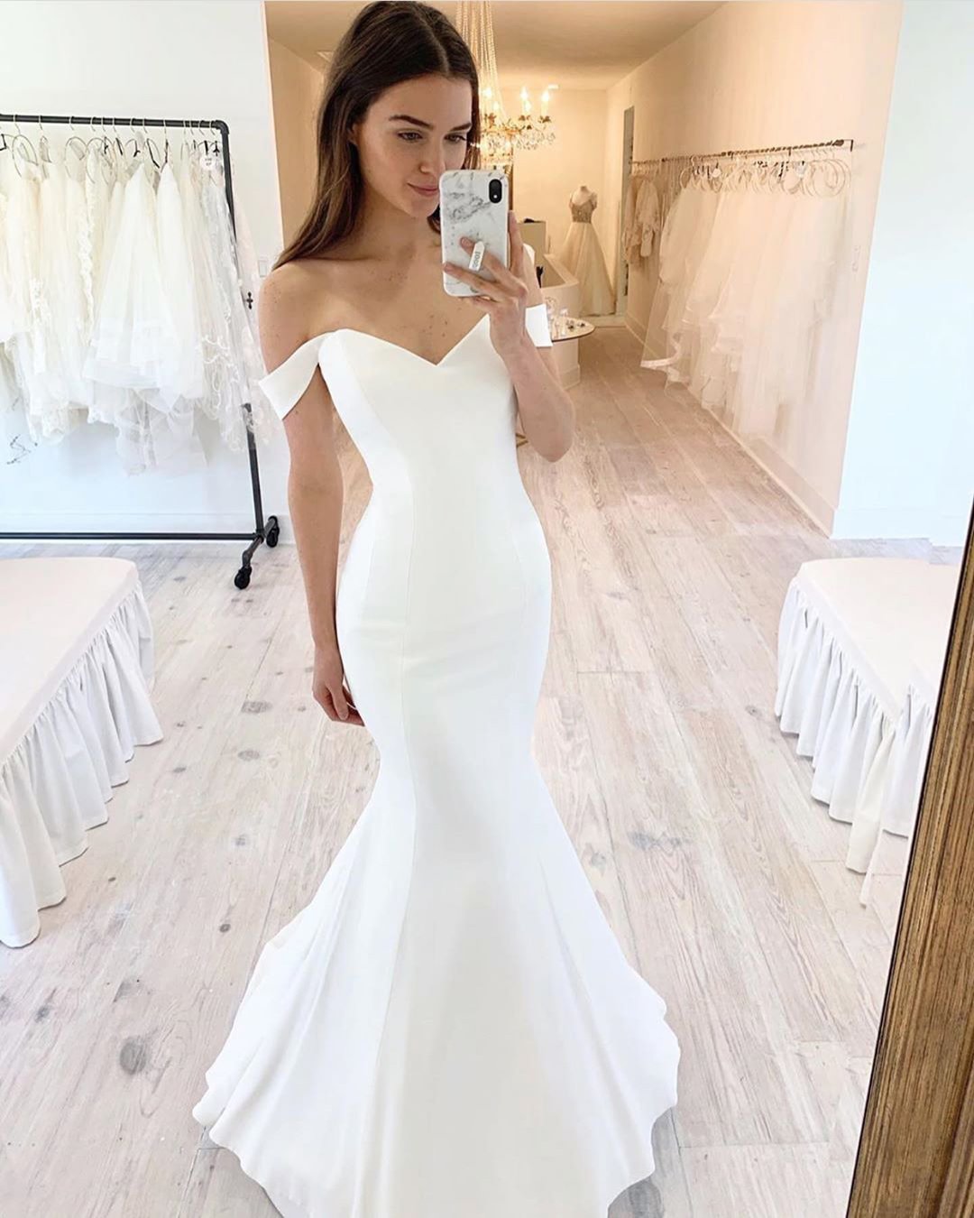 mermaid cut gowns