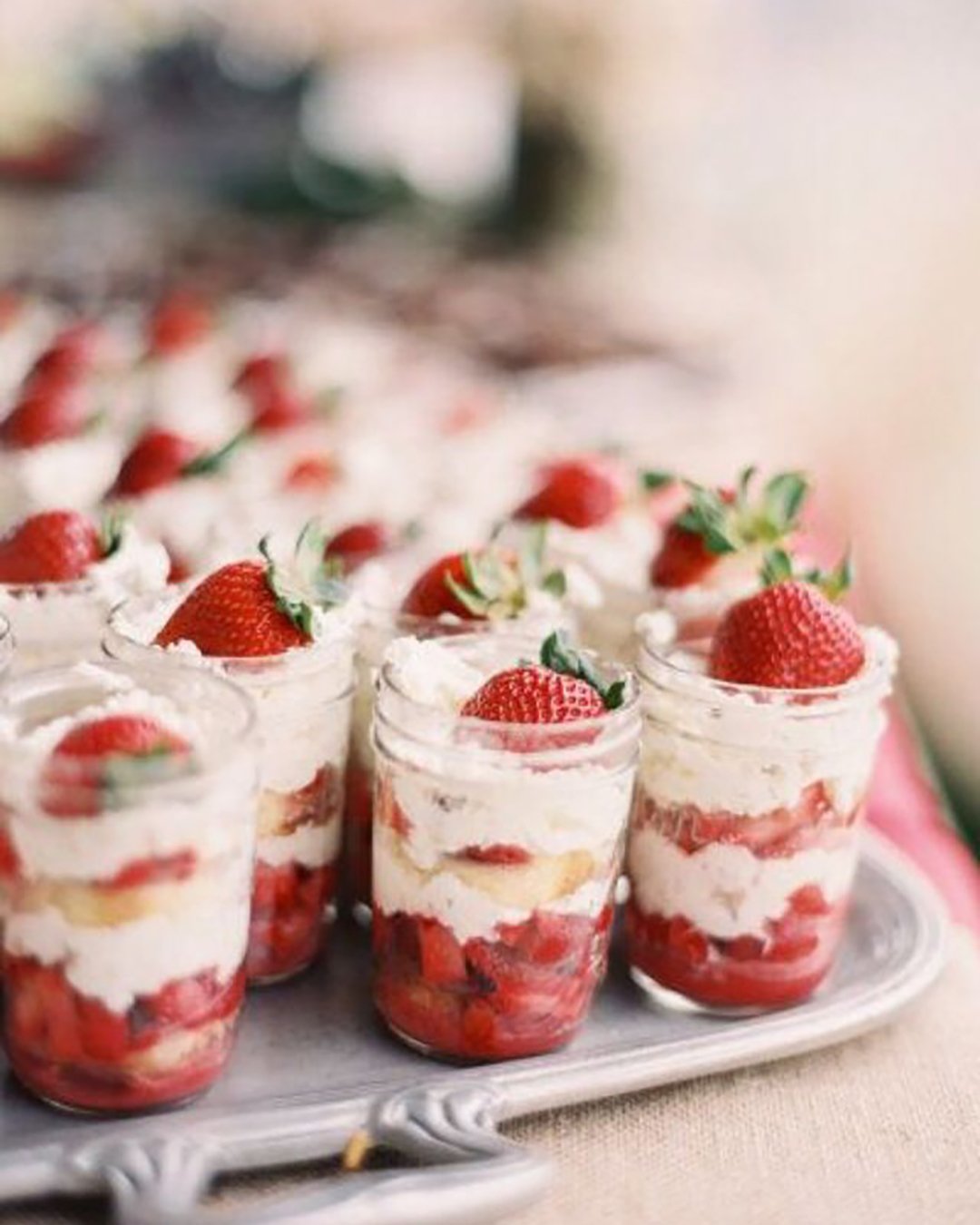 non traditional wedding dessert ideas strawberry shooters in glass lisa vorce