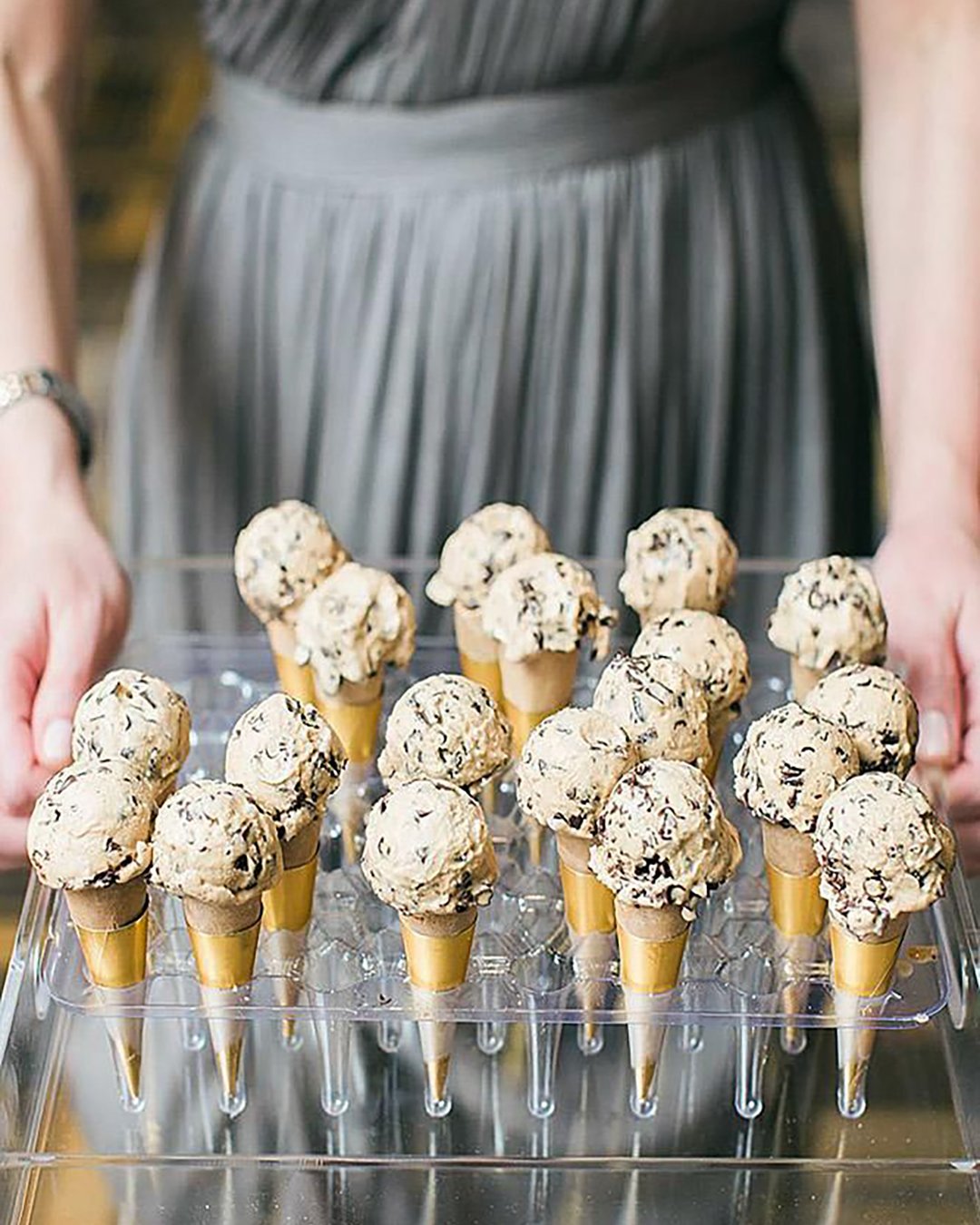 non traditional wedding dessert ideas vanilla ice cream with abby grace springmann