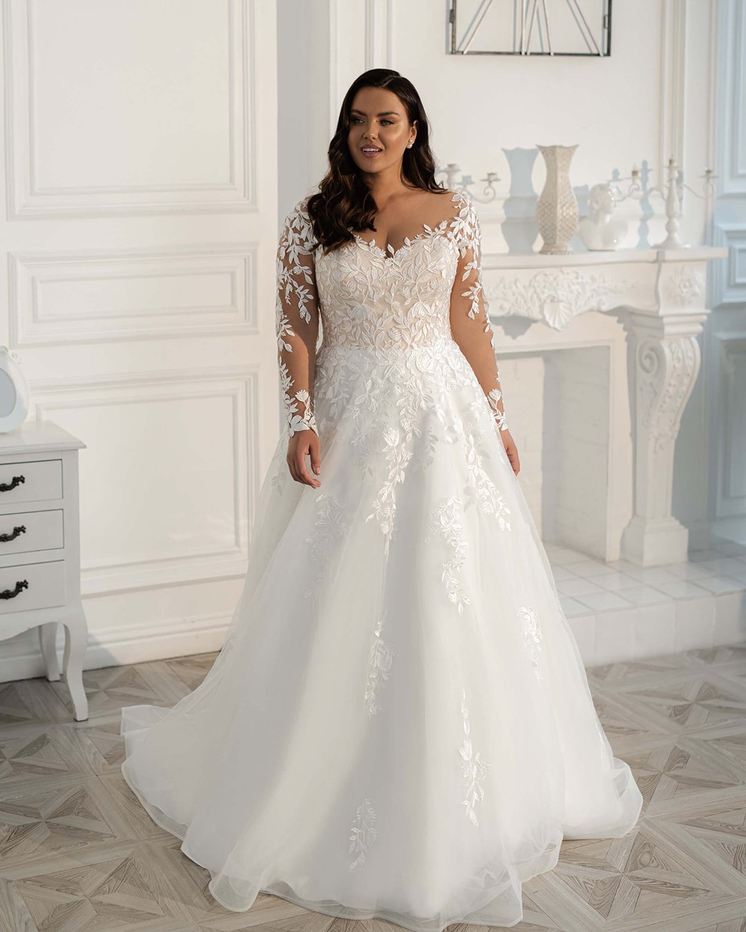plus size wedding dresses with sleeves with sleeves lace naviblue