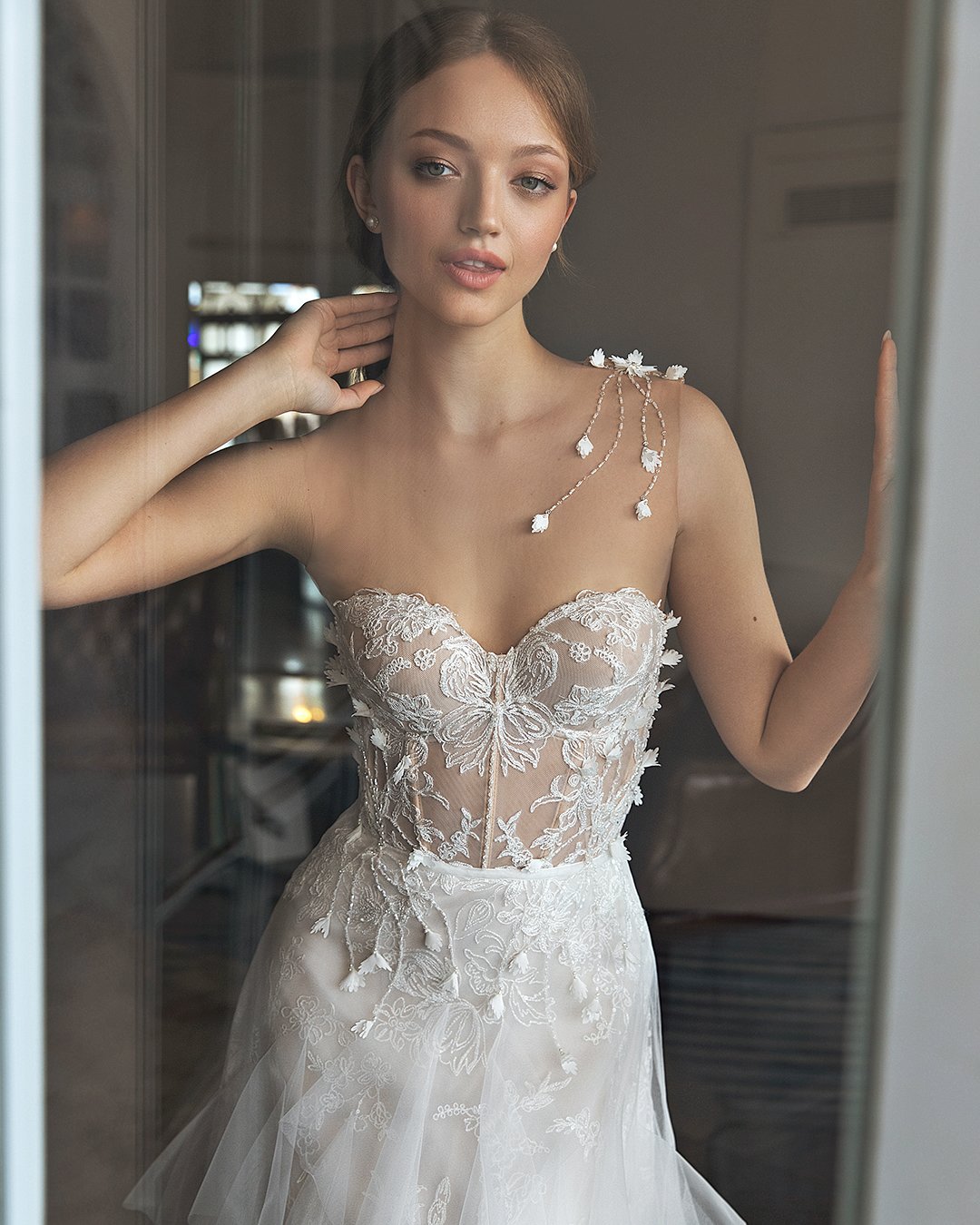 pollardi fashion group bridal dresses sexy sweetheart strapless neckline daria karlozi gleam