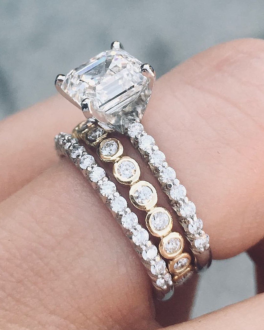 princess cut engagement rings solitaire diamond white gold