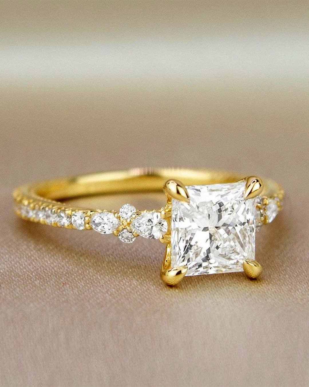princess cut engagement rings solitaire engagement ring