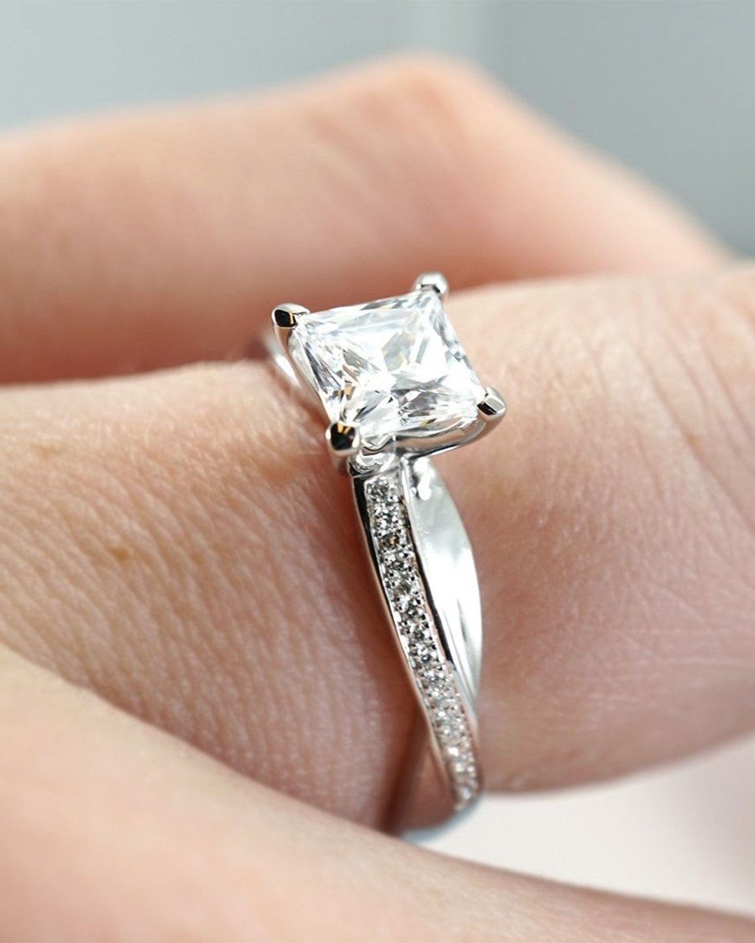 princess cut engagement rings unique engagement ring