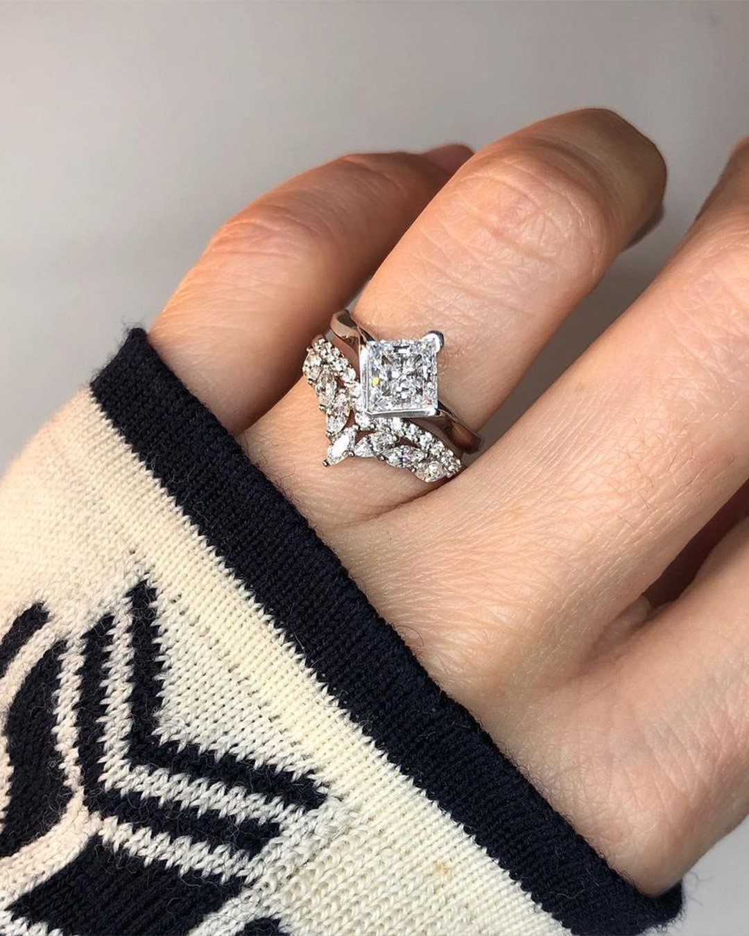 princess cut engagement rings wedding ring sets unique