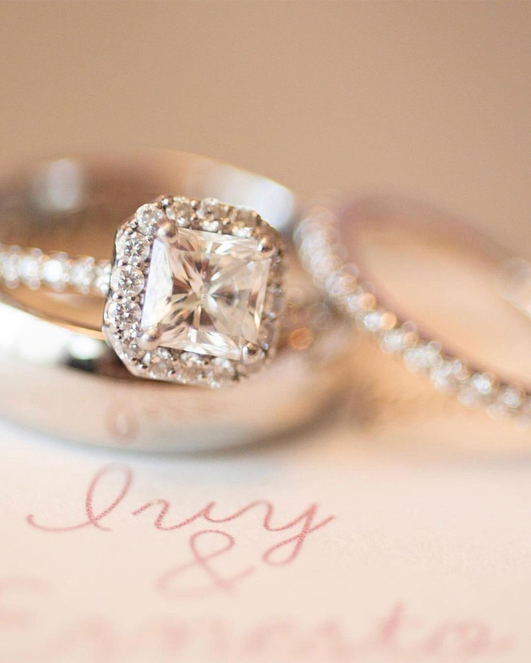 princess cut engagement rings wedding ring sets unique