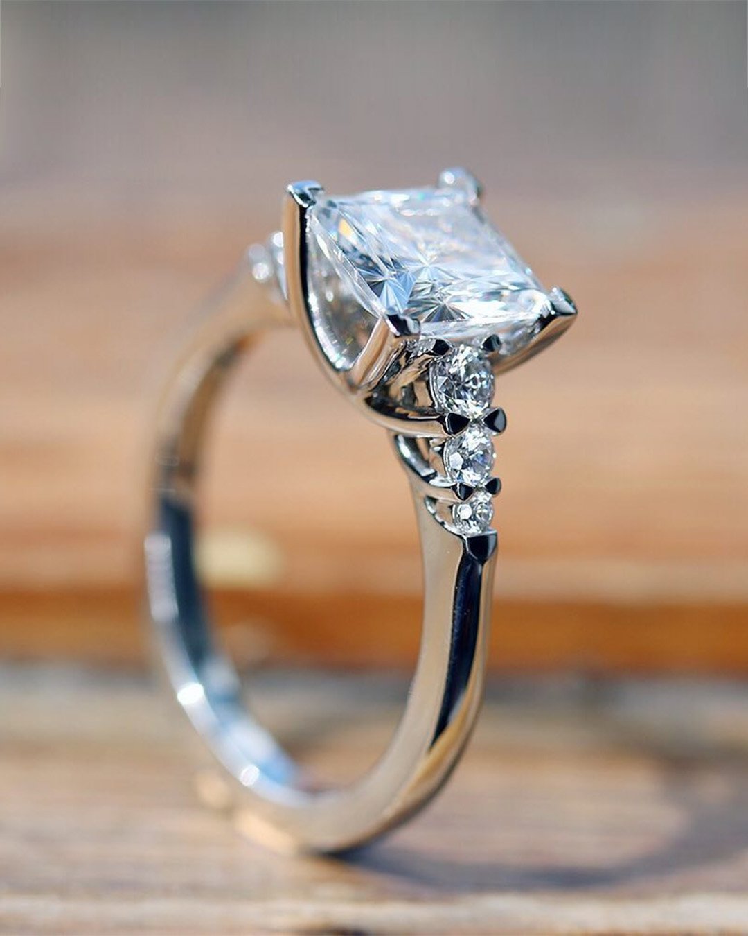 princess cut engagement rings white gold engagement ring
