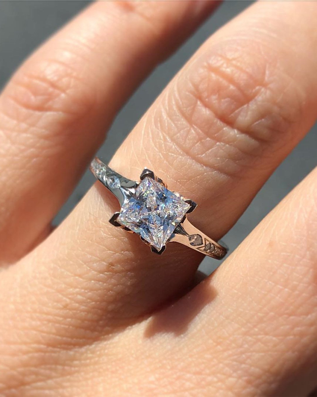 36 Breathtaking Princess Cut Engagement Rings We Adore