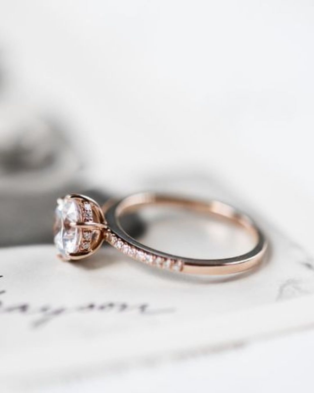 rose gold engagement rings diamond rings3