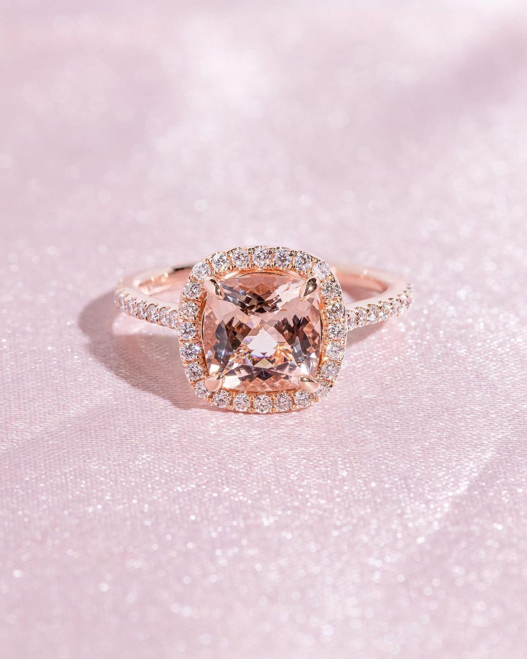 rose gold engagement rings halo engagement rings